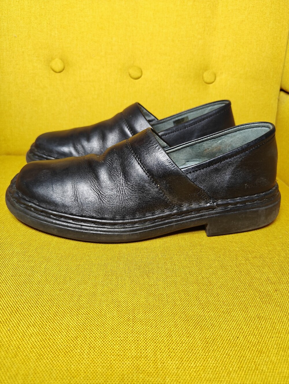 Josef Seibel Slip On Loafers Clogs Leather Women's Black Loafer Slip On Size 12